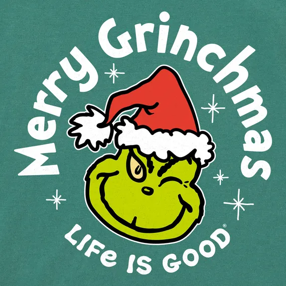 Life is Good Men's Merry Grinchmas Wink Crusher Tee