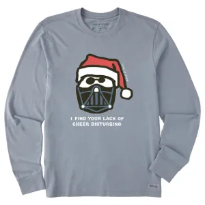 Life is Good Men's Santa's Dark Side Long Sleeve Crusher Tee