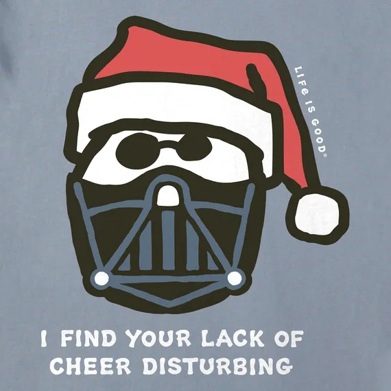 Life is Good Men's Santa's Dark Side Long Sleeve Crusher Tee