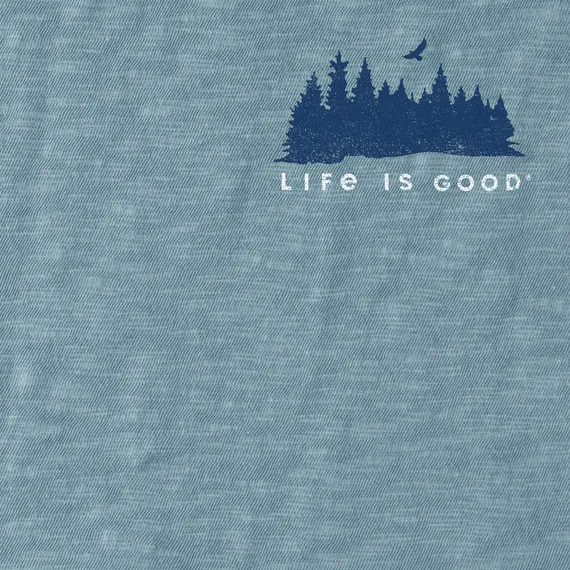 Life is Good Men's Slub Hoodie The Adventure Begins
