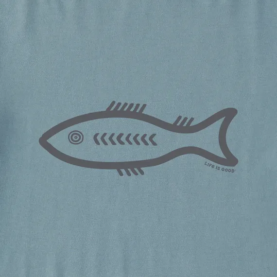 Life is Good Men's Tribal Fish Crusher Tee
