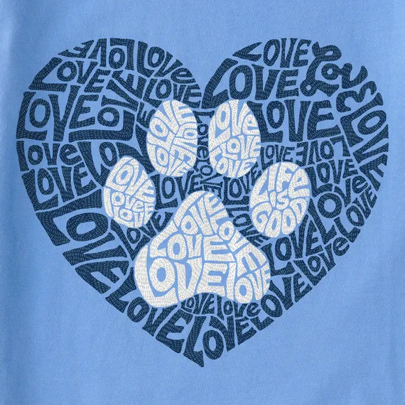 Life is Good Women's Animal Heart Crusher Vee