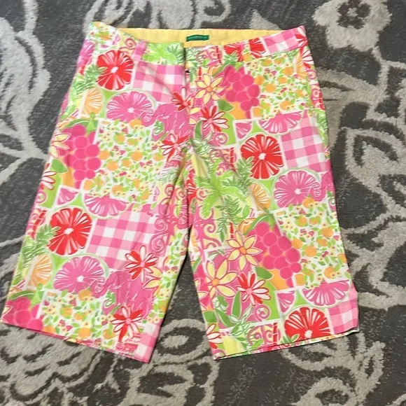 Lily Pulitzer juice stand patchwork size 10 excellent condition Bermuda