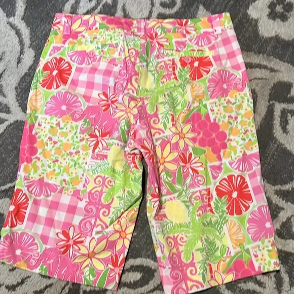 Lily Pulitzer juice stand patchwork size 10 excellent condition Bermuda