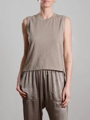 Liv Tank in Supima Slub - Anthracite