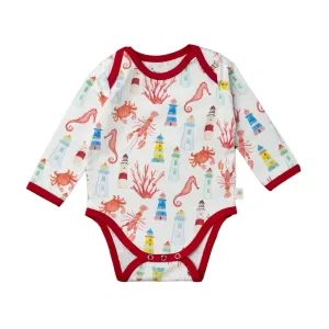 Long Sleeve Bodysuit - Montauk Sea