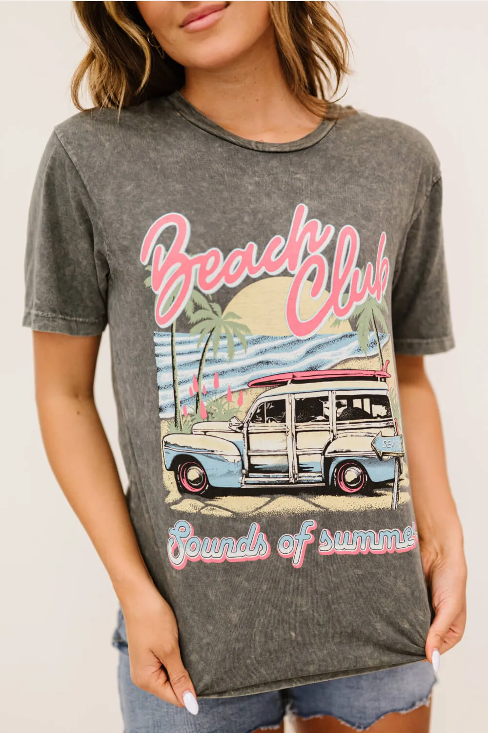 Lotus Fashion  Beach Club Graphic Tee