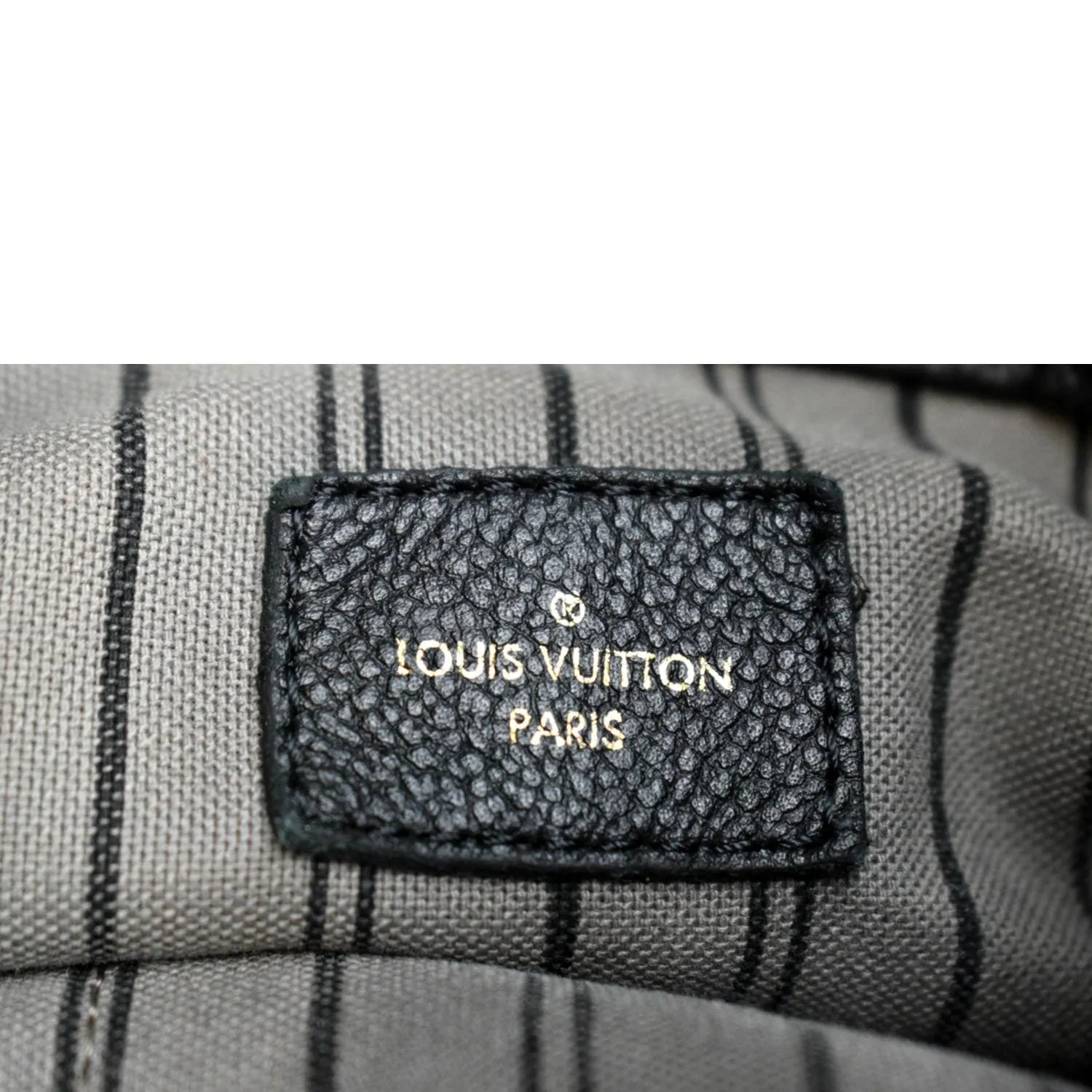 LOUIS VUITTON Artsy MM Empreinte Leather Shoulder Bag Black