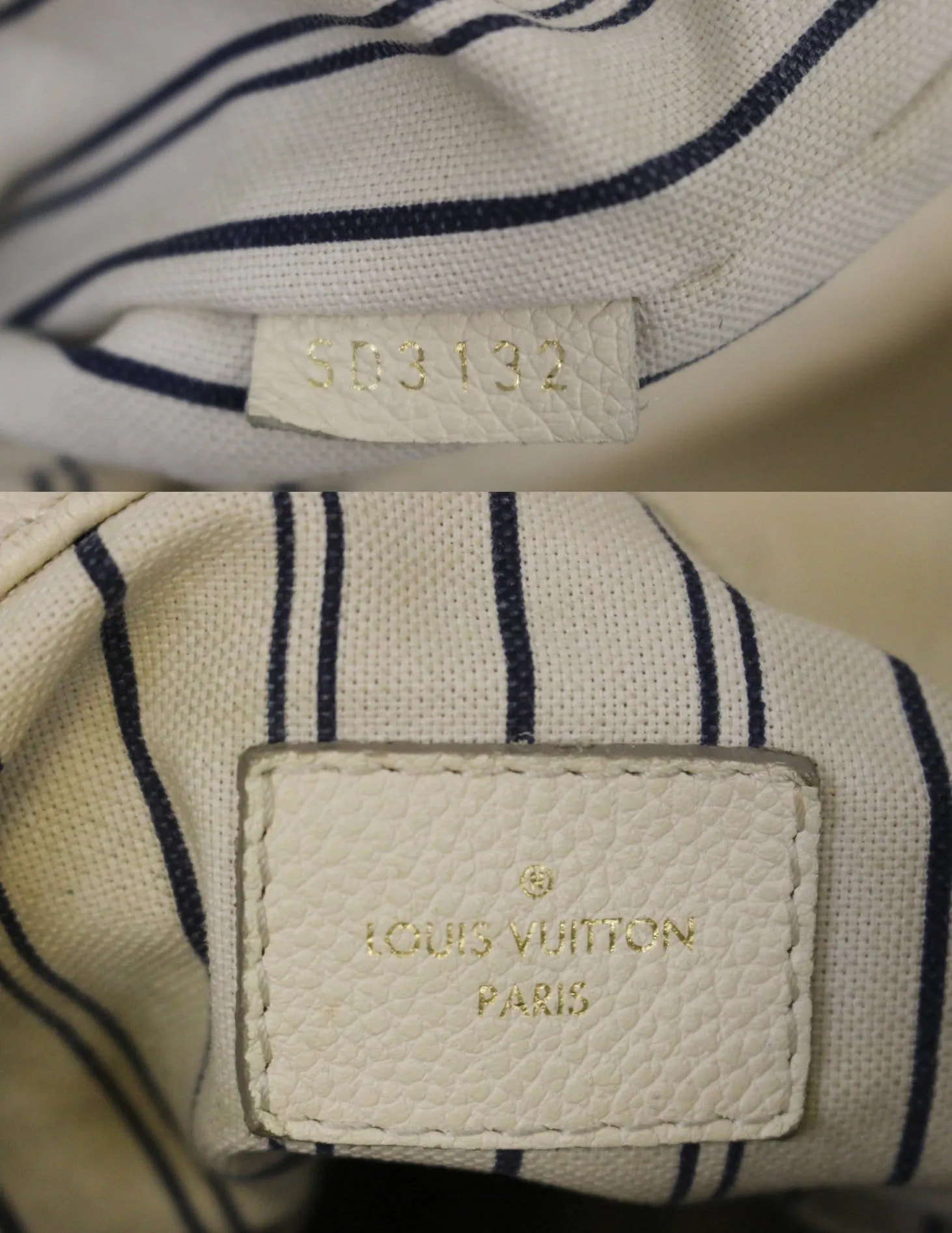 LOUIS VUITTON Artsy MM Neige Empreinte Leather Shoulder Bag