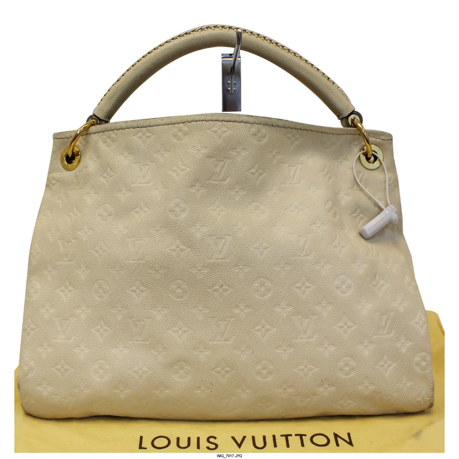 LOUIS VUITTON Artsy MM Neige Empreinte Leather Shoulder Bag
