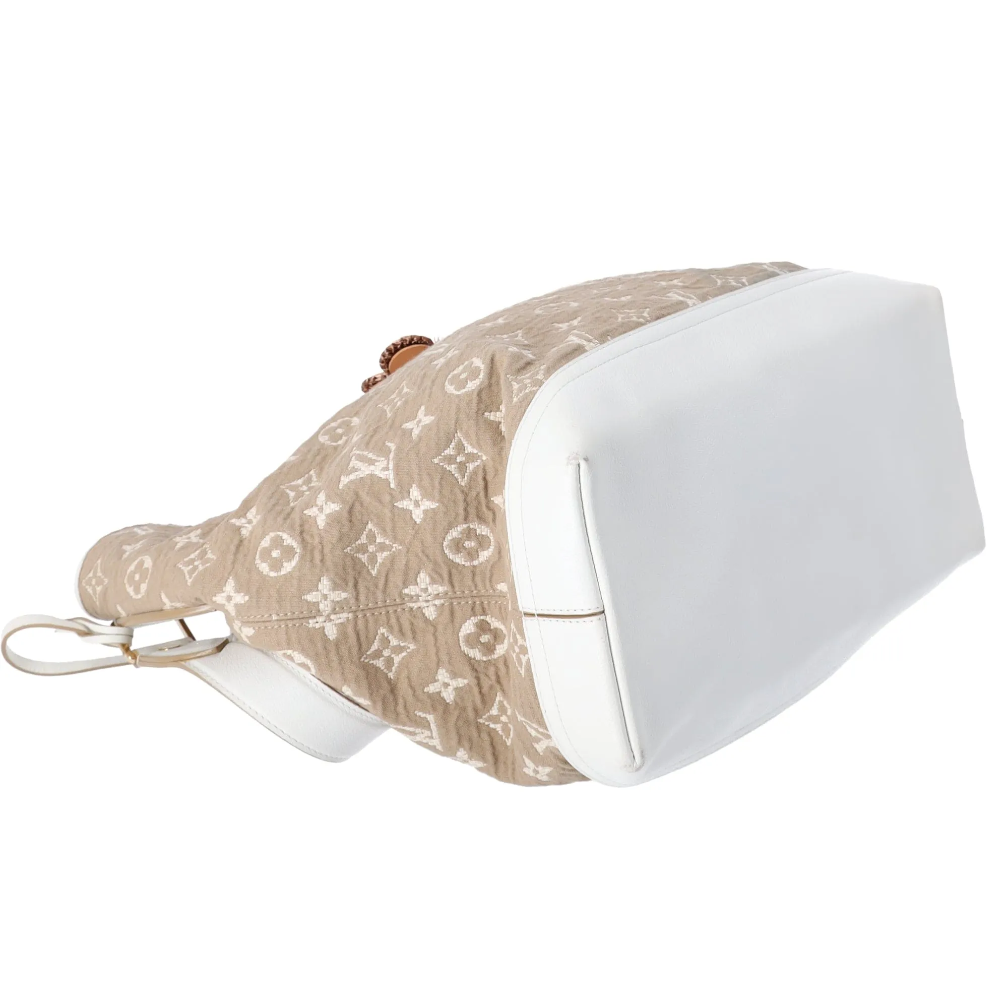 Louis Vuitton Buzas Monogram Sabbia Shoulder Bag M93499 Blanc Tan