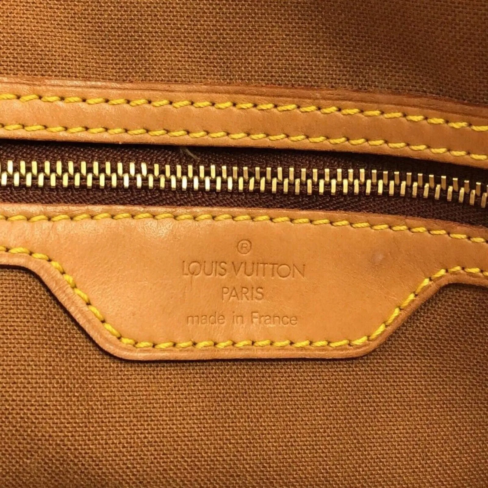 LOUIS VUITTON Cabas Mezzo Brown Monogram Tote Bag