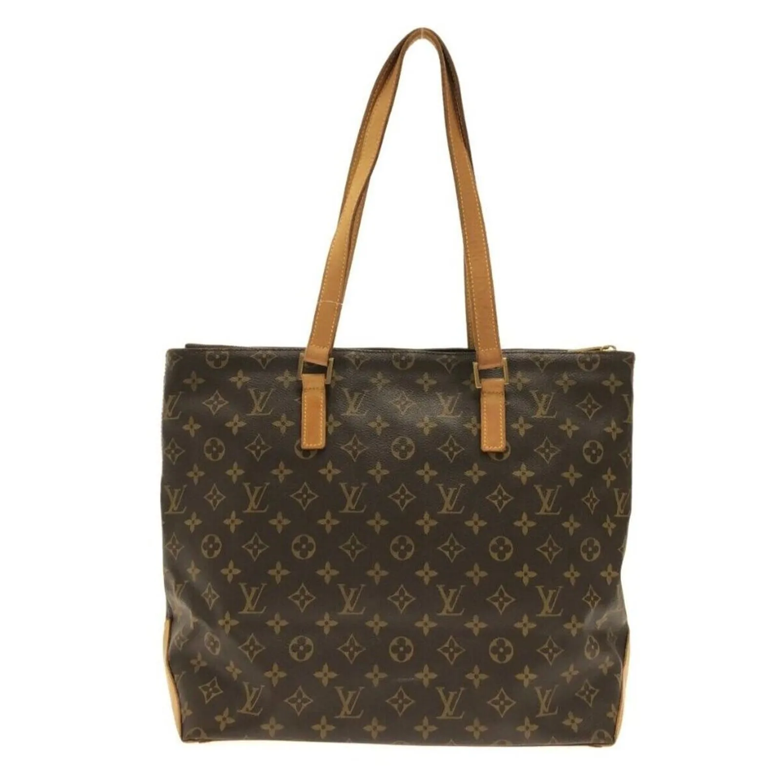 LOUIS VUITTON Cabas Mezzo Brown Monogram Tote Bag