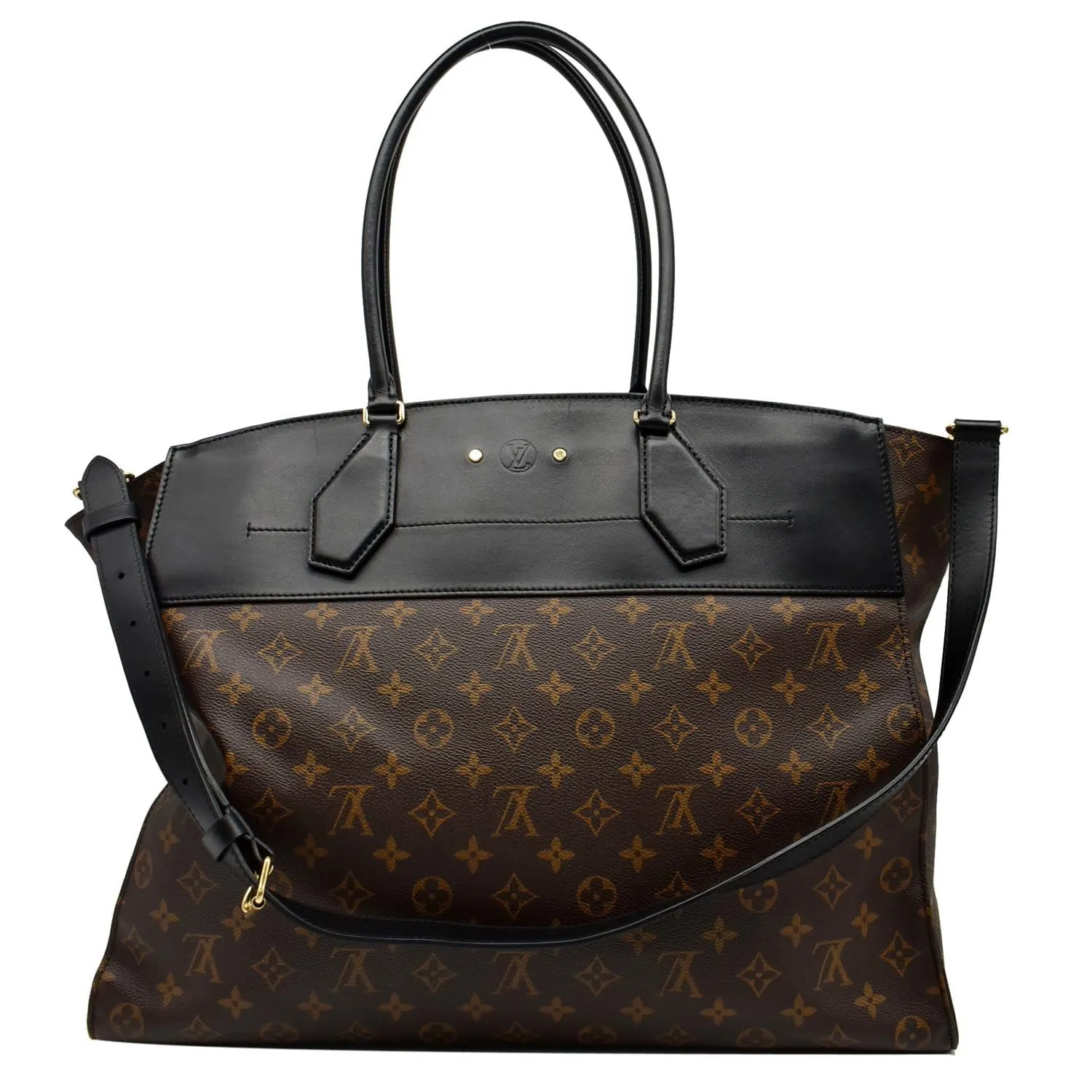 LOUIS VUITTON City Steamer XXL Leather Shoulder Bag Brown