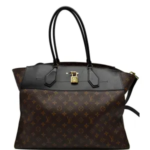 LOUIS VUITTON City Steamer XXL Leather Shoulder Bag Brown