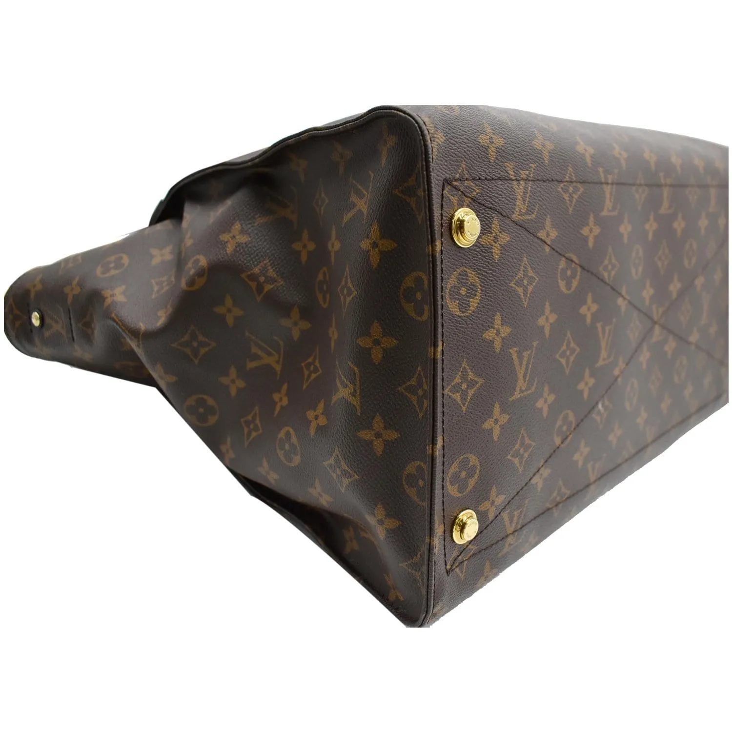LOUIS VUITTON City Steamer XXL Leather Shoulder Bag Brown