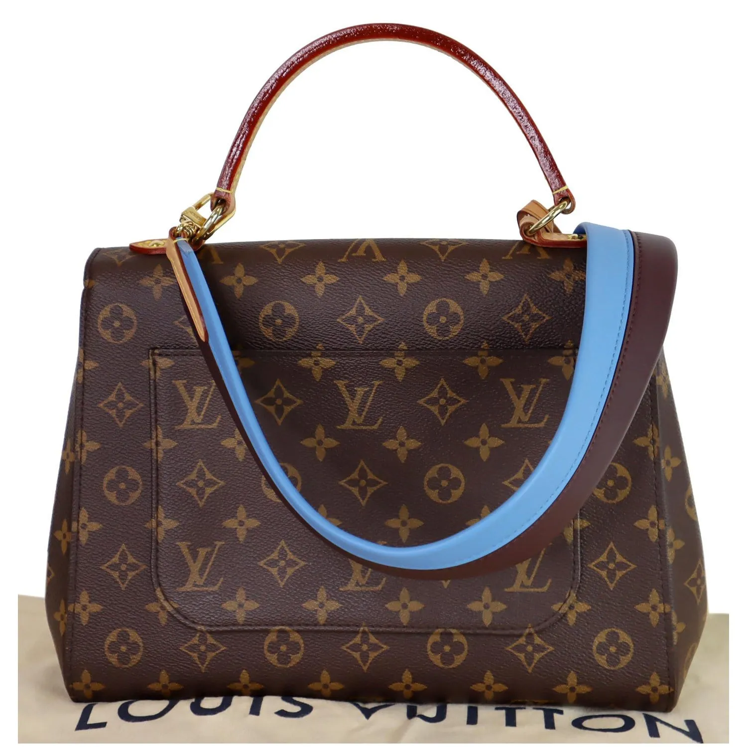 LOUIS VUITTON Cluny MM Monogram Canvas Shoulder Bag Brown