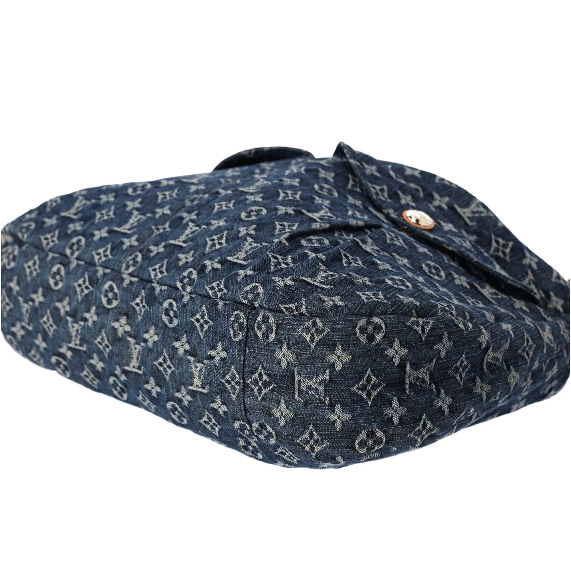 Louis Vuitton Daily GM Monogram Denim Shoulder Bag M40493 Gris Blue Monogram
