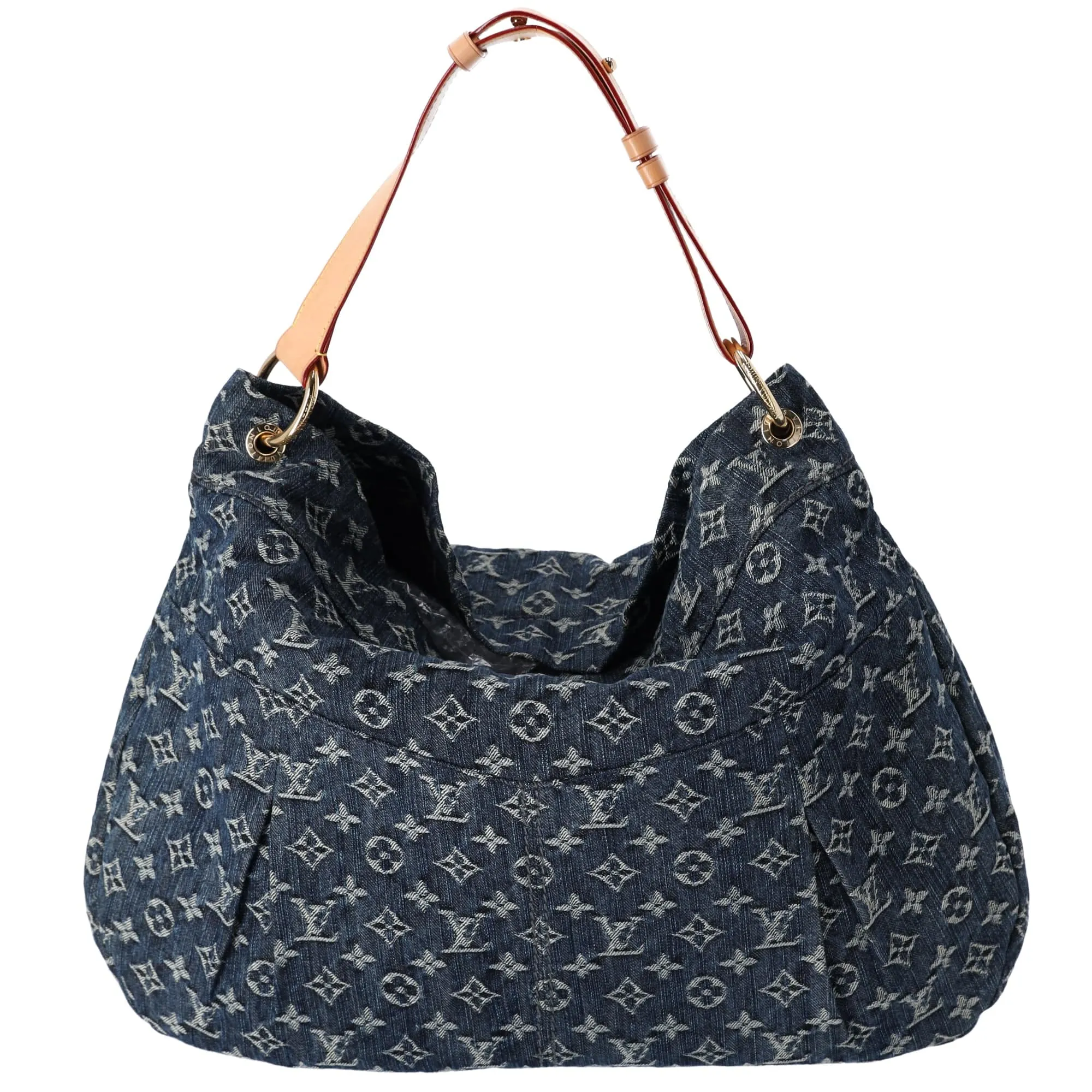 Louis Vuitton Daily GM Monogram Denim Shoulder Bag M40493 Gris Blue Monogram
