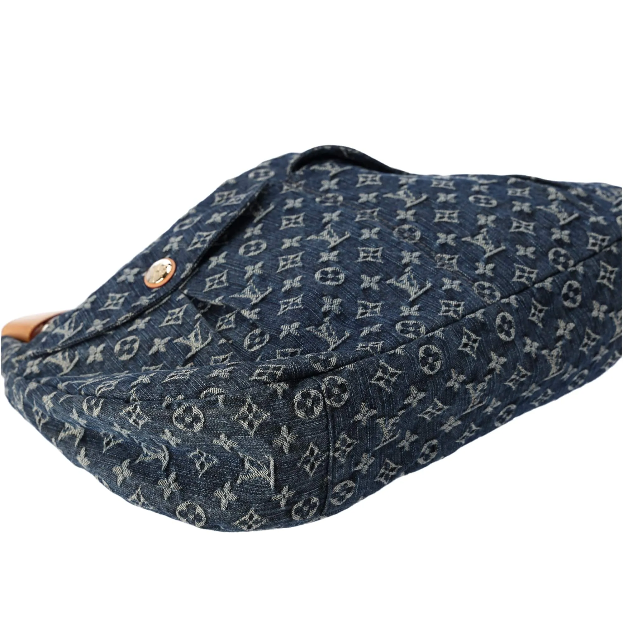 Louis Vuitton Daily GM Monogram Denim Shoulder Bag M40493 Gris Blue Monogram
