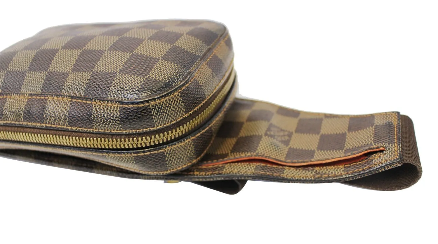 LOUIS VUITTON Damier Canvas Geronimos Brown Hip Bag