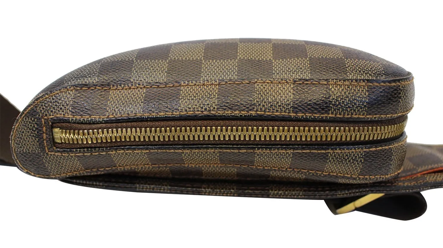 LOUIS VUITTON Damier Canvas Geronimos Brown Hip Bag