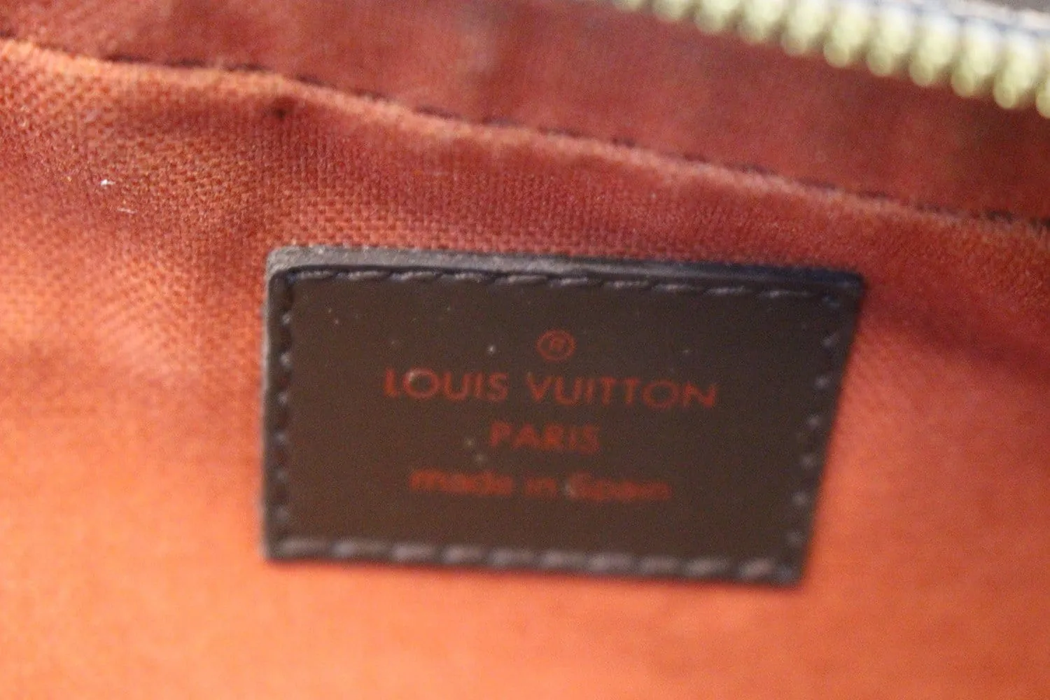 LOUIS VUITTON Damier Canvas Geronimos Brown Hip Bag