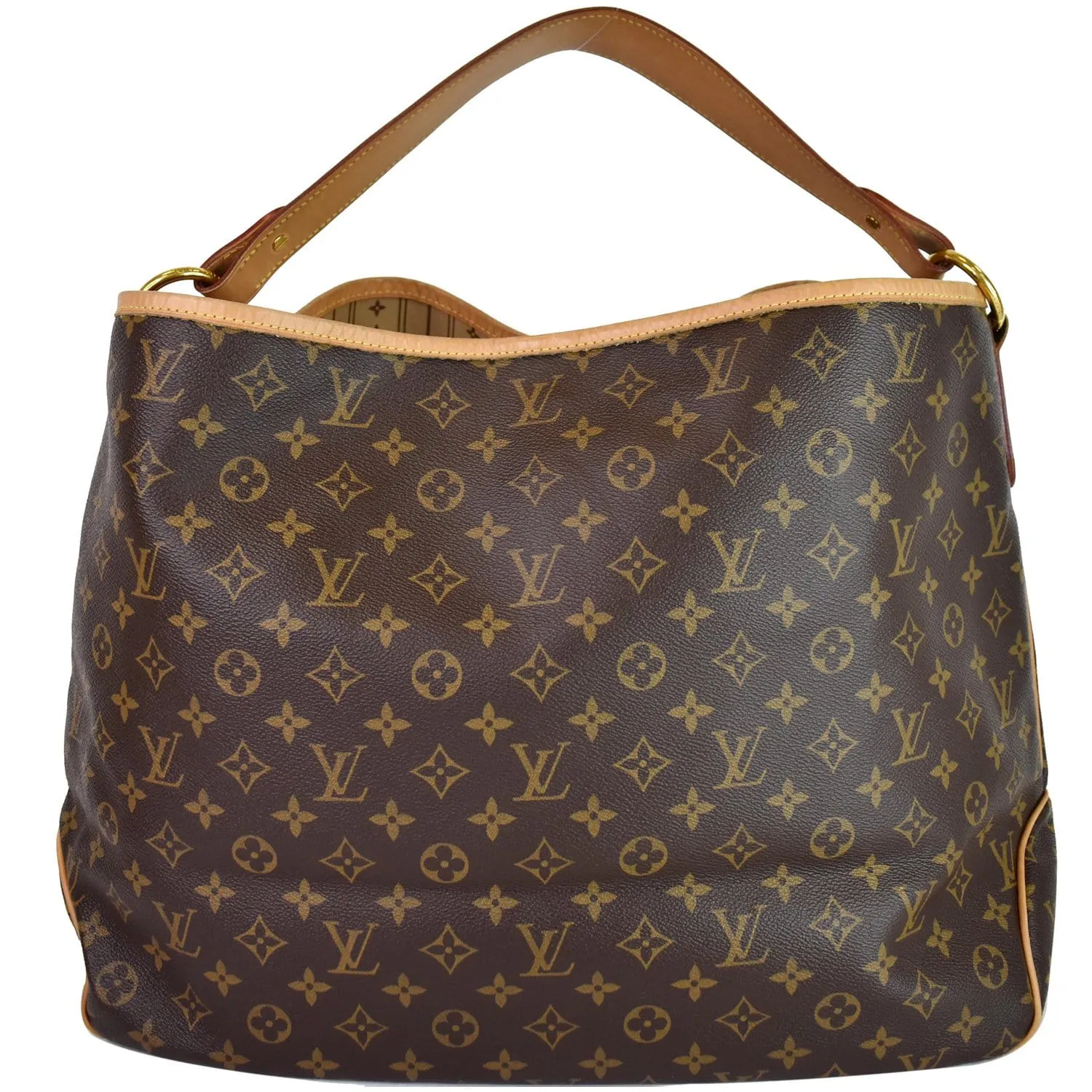 LOUIS VUITTON Delightful GM Monogram Canvas Shoulder Bag Brown