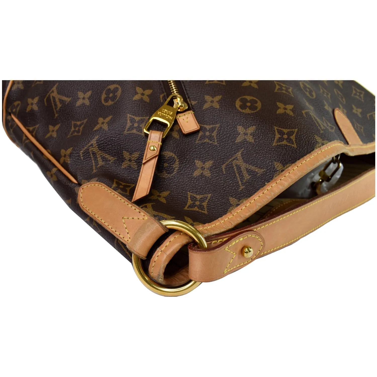LOUIS VUITTON Delightful GM Monogram Canvas Shoulder Bag Brown