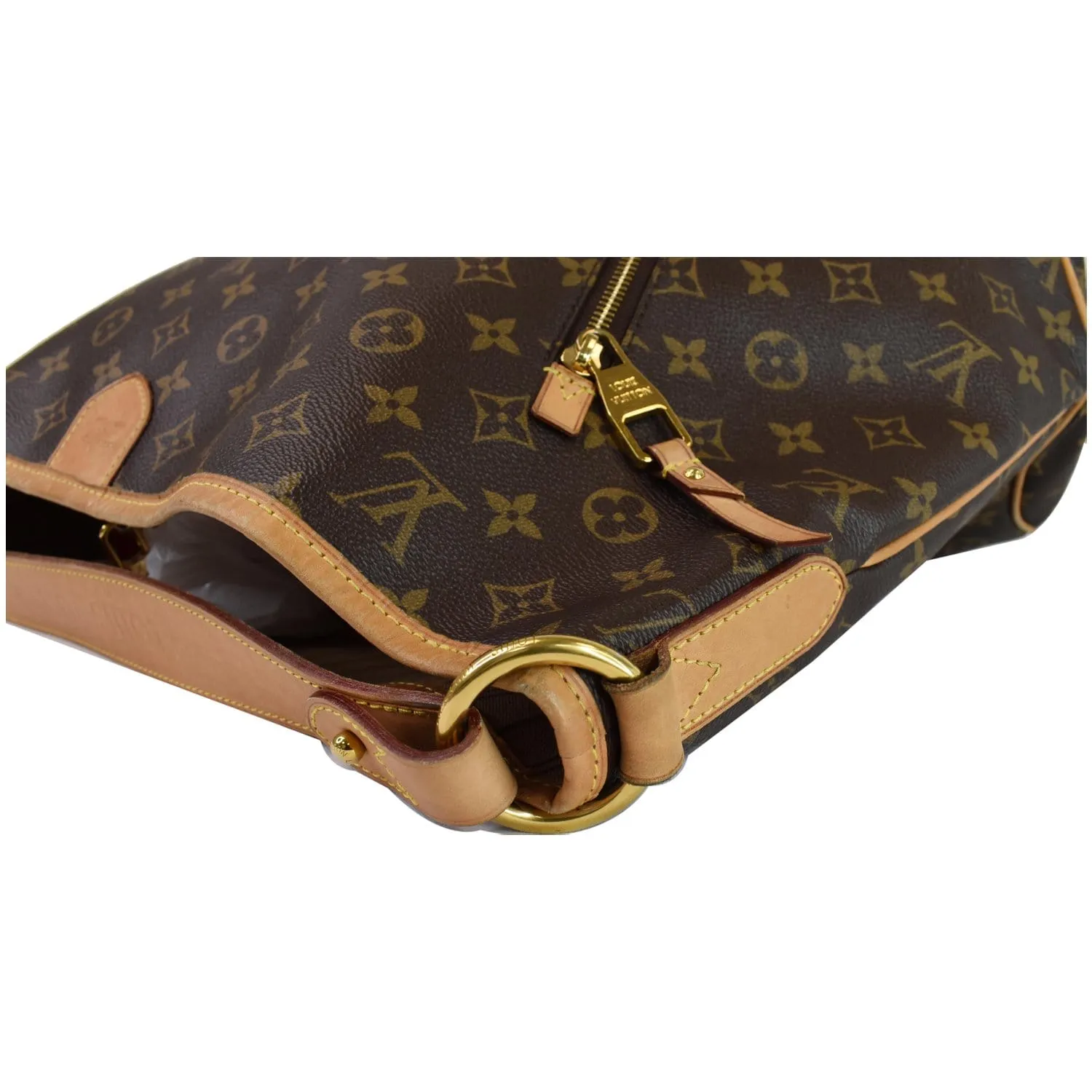 LOUIS VUITTON Delightful GM Monogram Canvas Shoulder Bag Brown