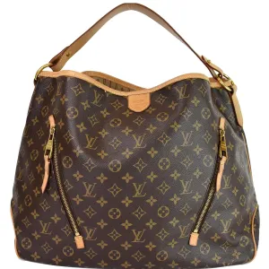 LOUIS VUITTON Delightful GM Monogram Canvas Shoulder Bag Brown