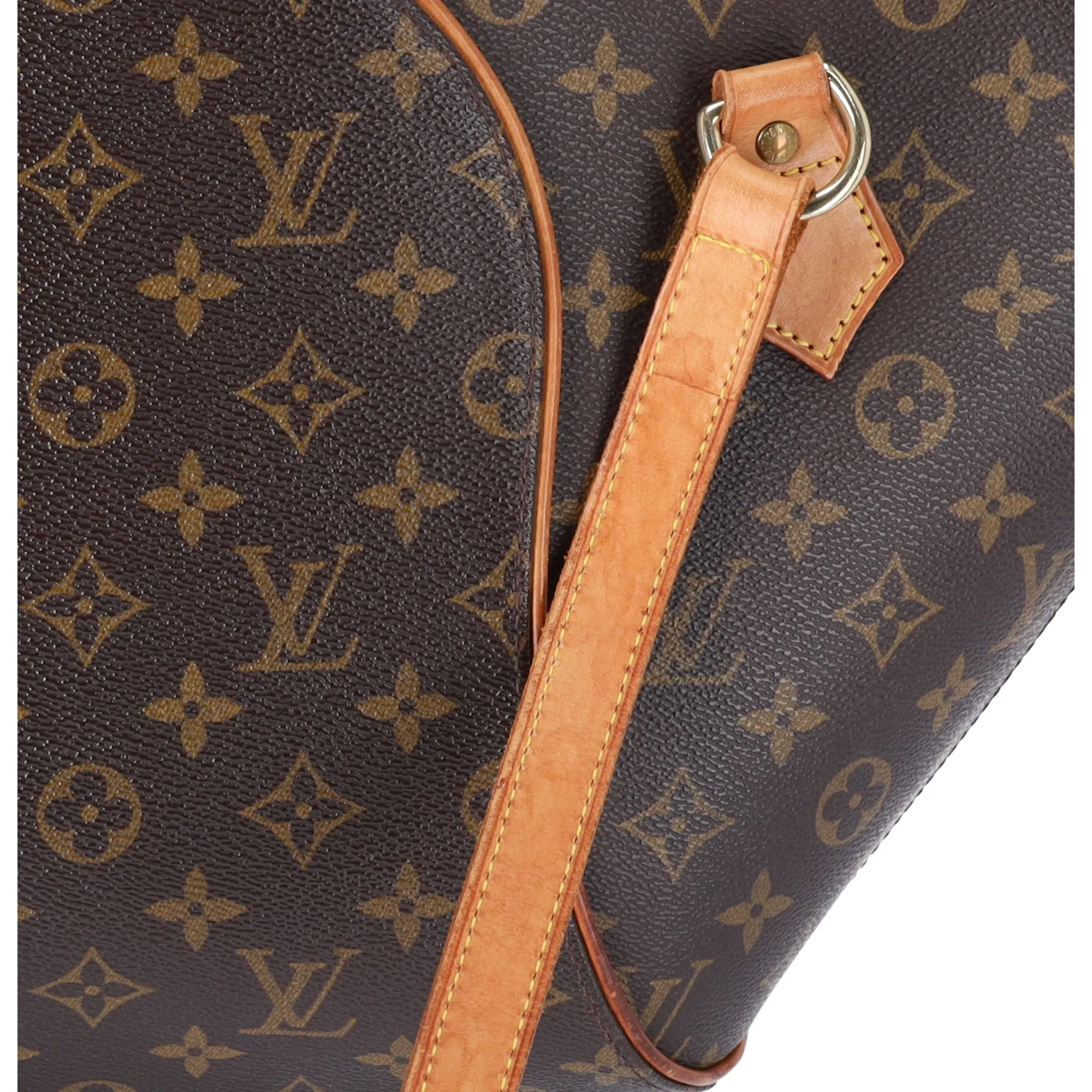 Louis Vuitton Ellipse Shopping Tote Monogram Shoulder Bag M51128 Brown