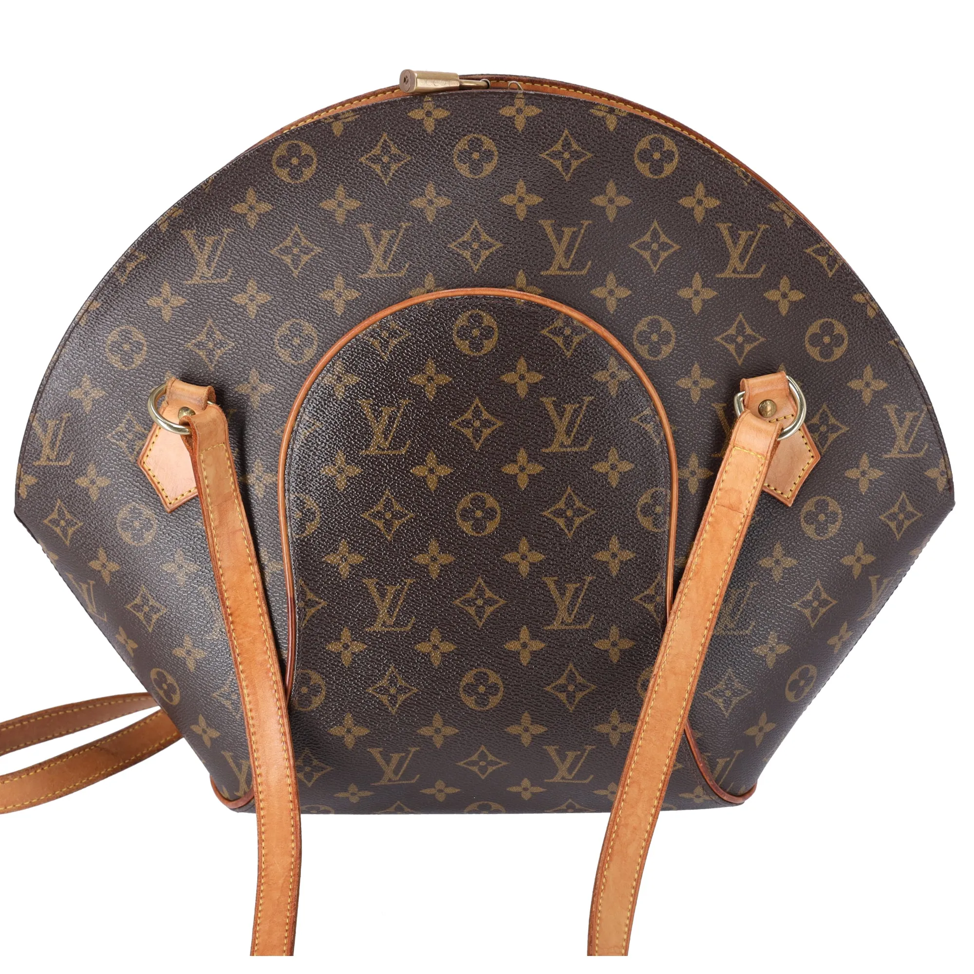 Louis Vuitton Ellipse Shopping Tote Monogram Shoulder Bag M51128 Brown
