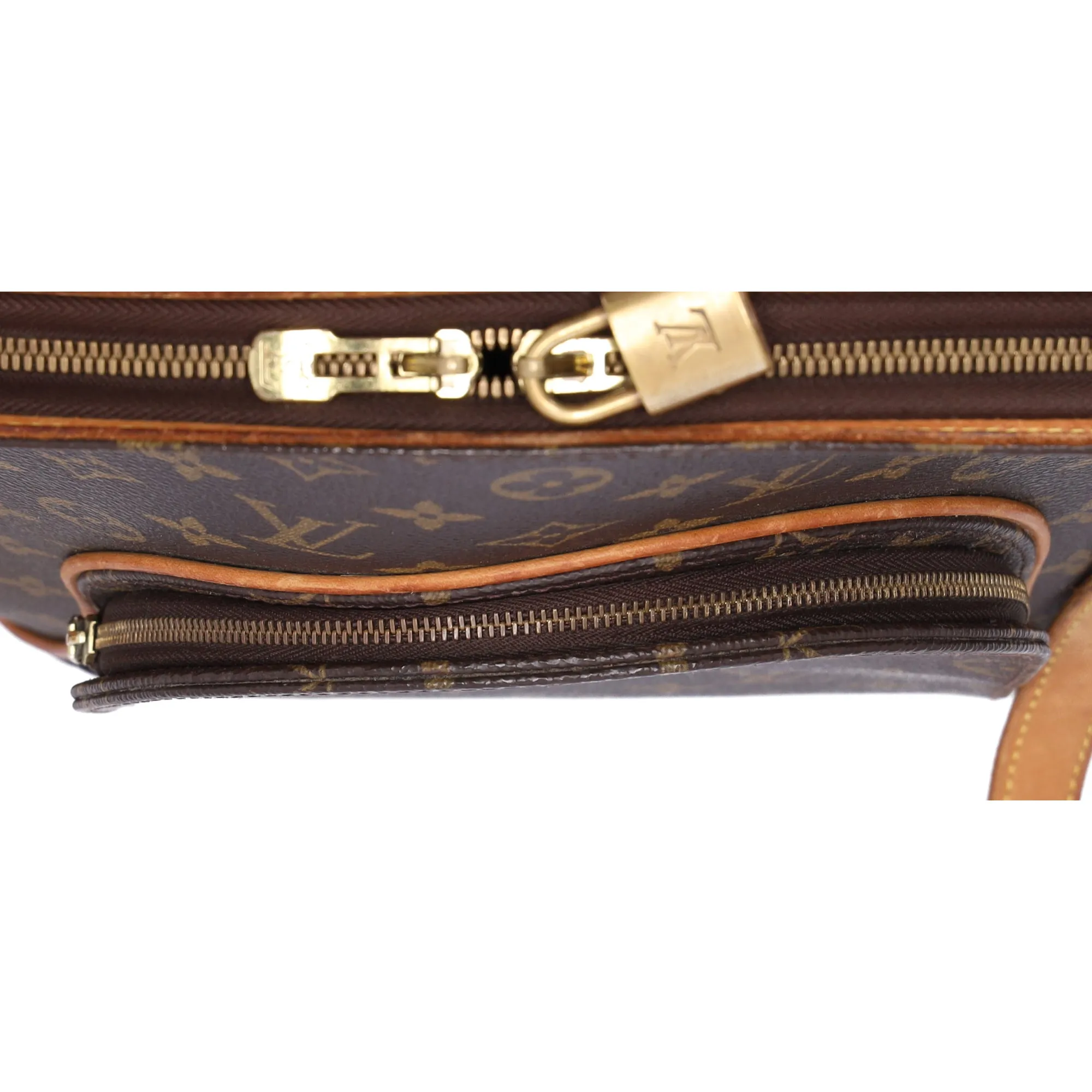 Louis Vuitton Ellipse Shopping Tote Monogram Shoulder Bag M51128 Brown