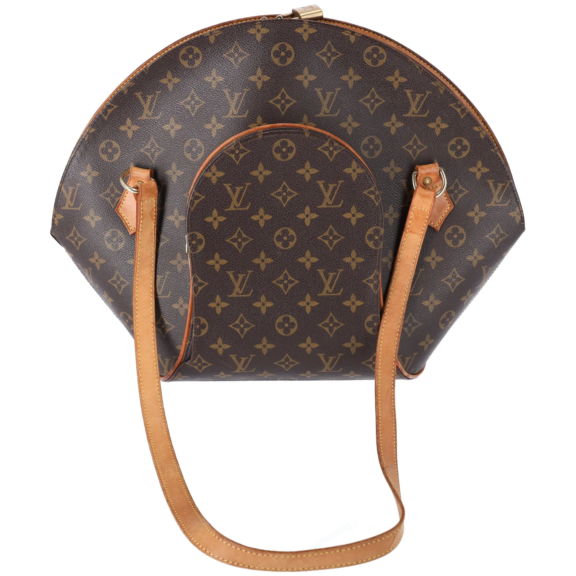 Louis Vuitton Ellipse Shopping Tote Monogram Shoulder Bag M51128 Brown