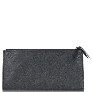 LOUIS VUITTON Felicie Empreinte Insert Zippy Wallet Black
