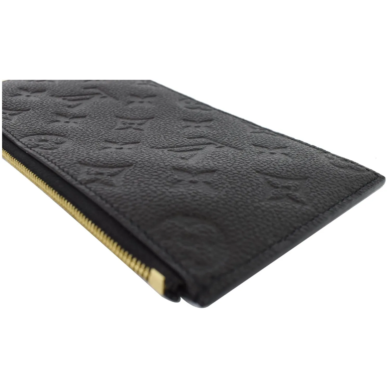 LOUIS VUITTON Felicie Empreinte Insert Zippy Wallet Black