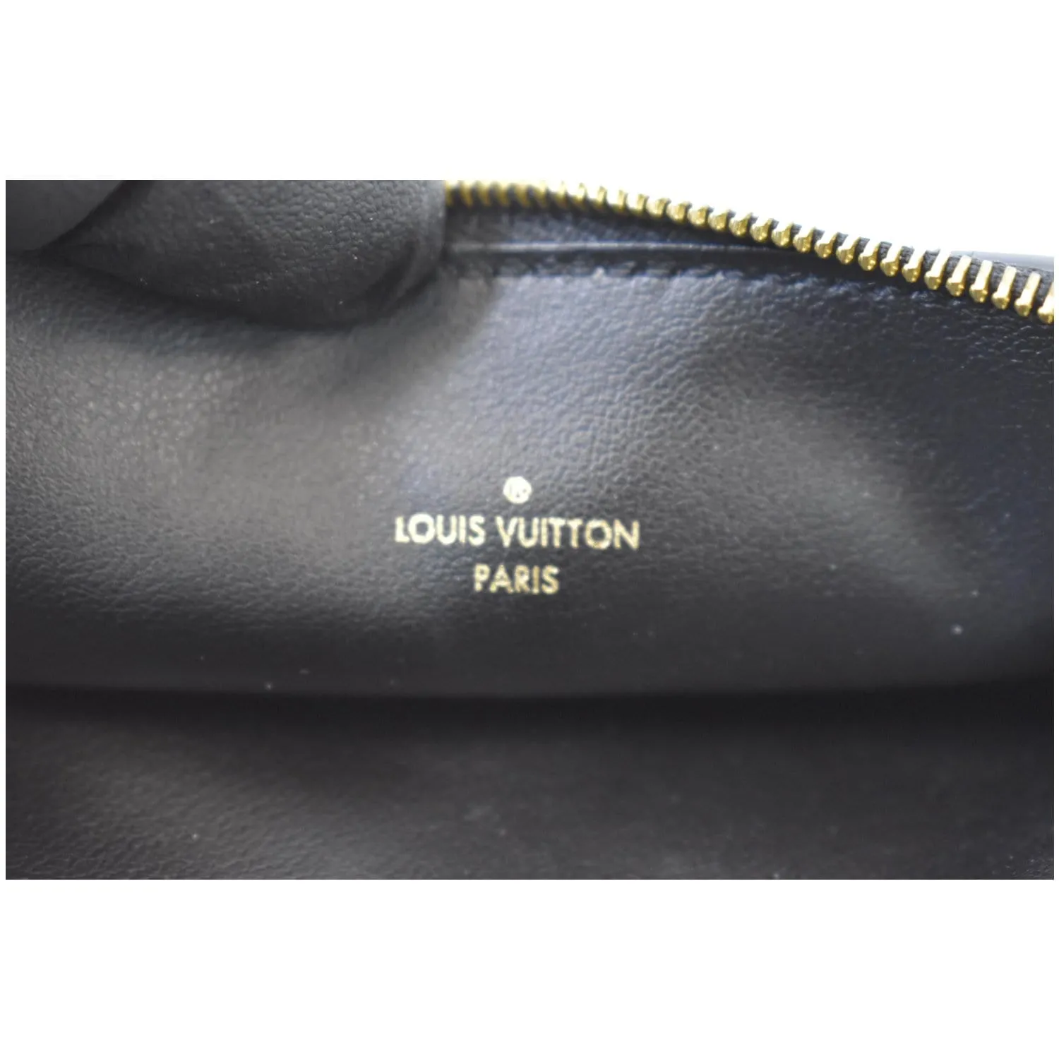 LOUIS VUITTON Felicie Empreinte Insert Zippy Wallet Black
