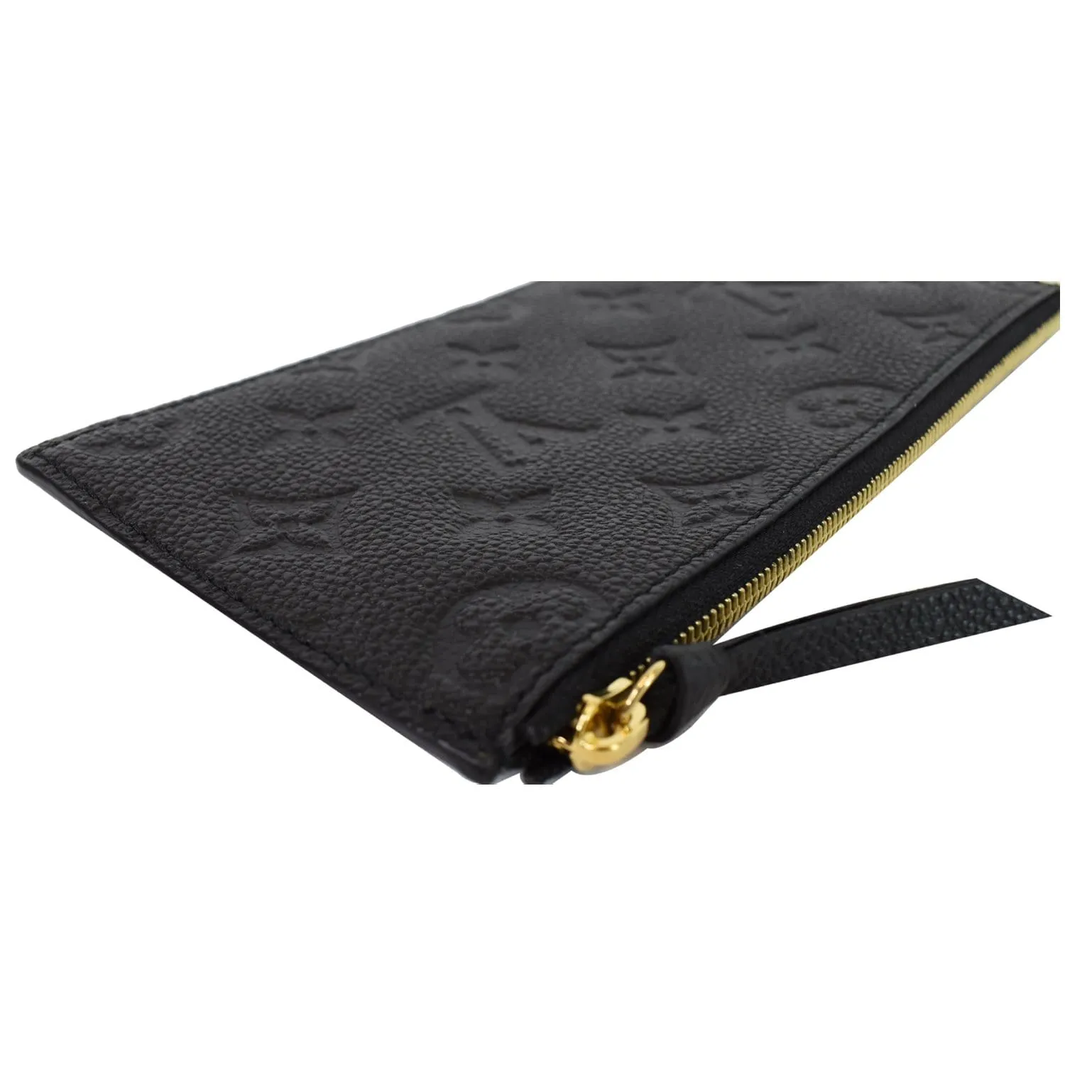 LOUIS VUITTON Felicie Empreinte Insert Zippy Wallet Black