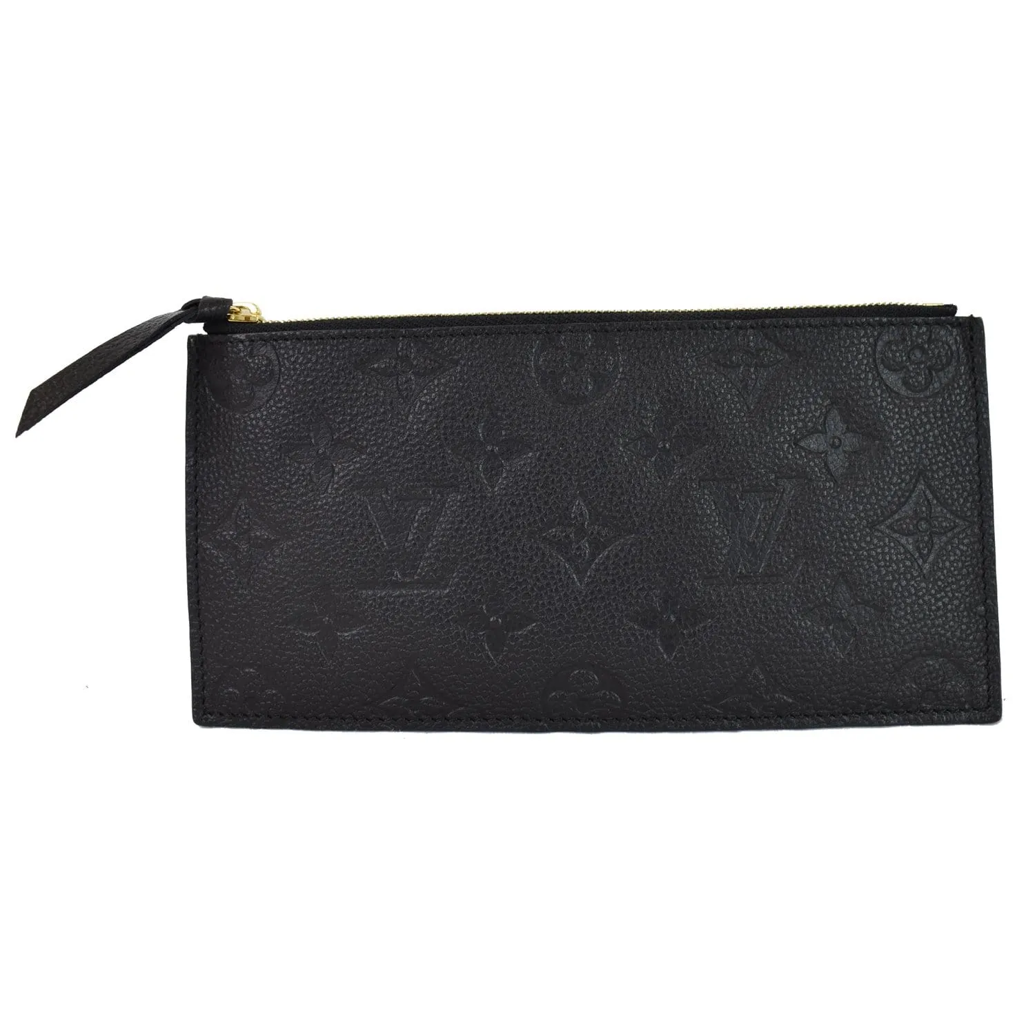 LOUIS VUITTON Felicie Empreinte Insert Zippy Wallet Black