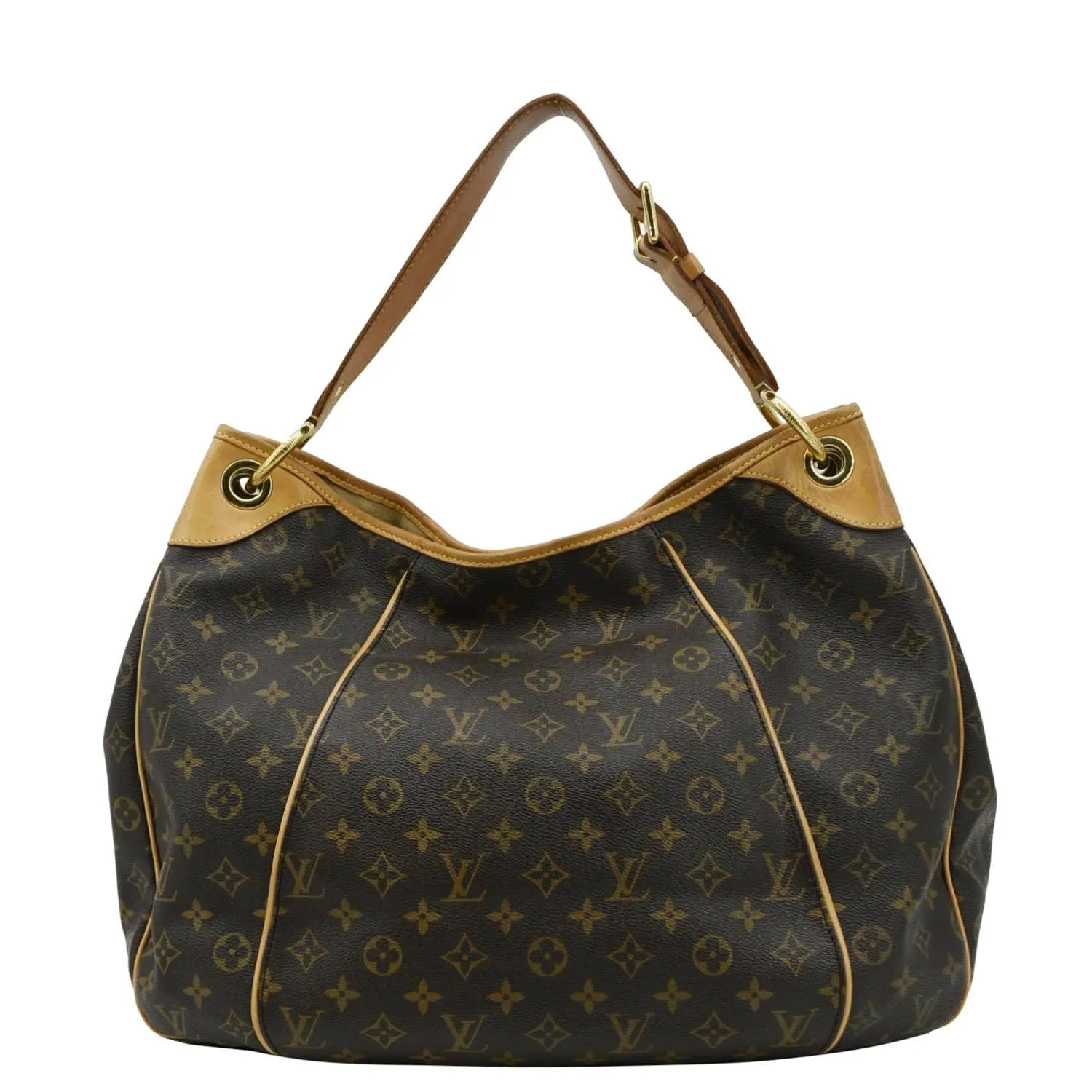 LOUIS VUITTON Galliera GM Monogram Canvas Shoulder Bag Brown