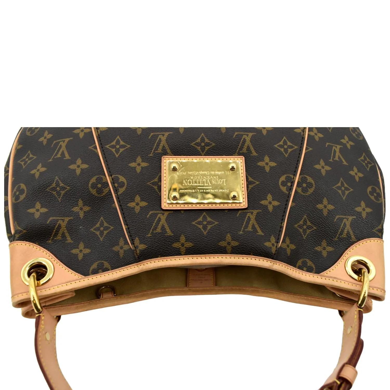 LOUIS VUITTON Galliera PM Monogram Canvas Hobo Shoulder Bag Brown