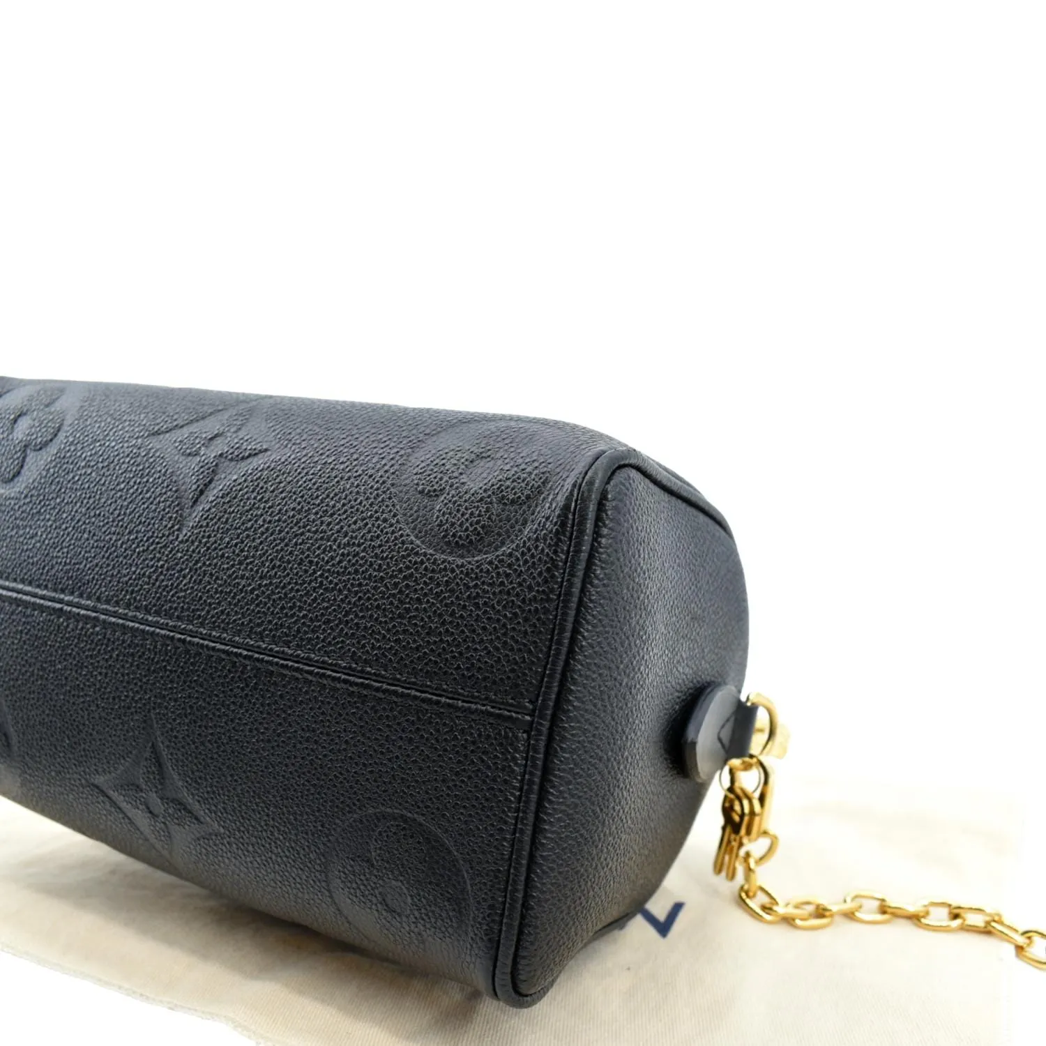 LOUIS VUITTON Giant Speedy 20 Bandouliere Empreinte  Shoulder Bag Black