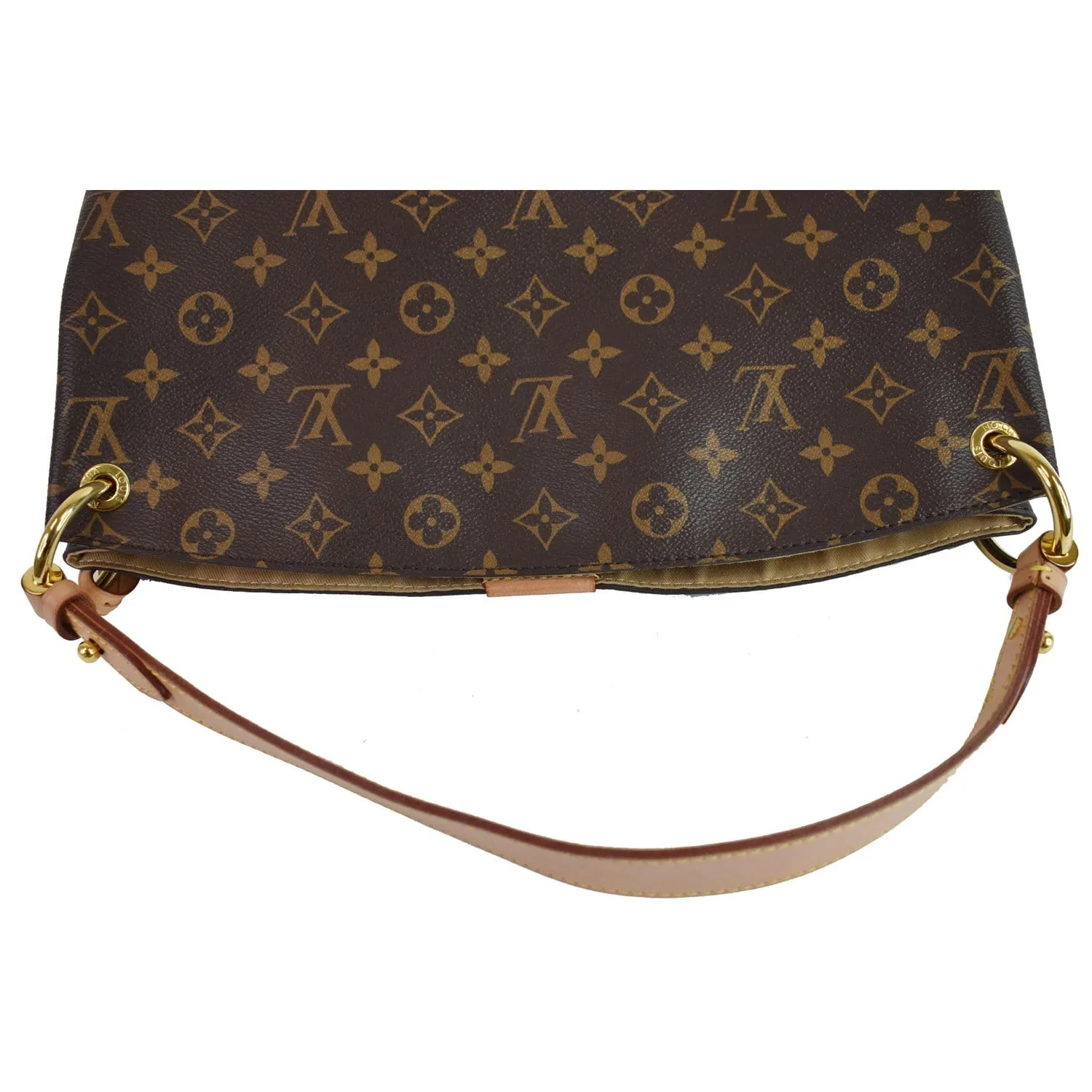 LOUIS VUITTON Graceful PM Monogram Canvas Shoulder Bag Brown