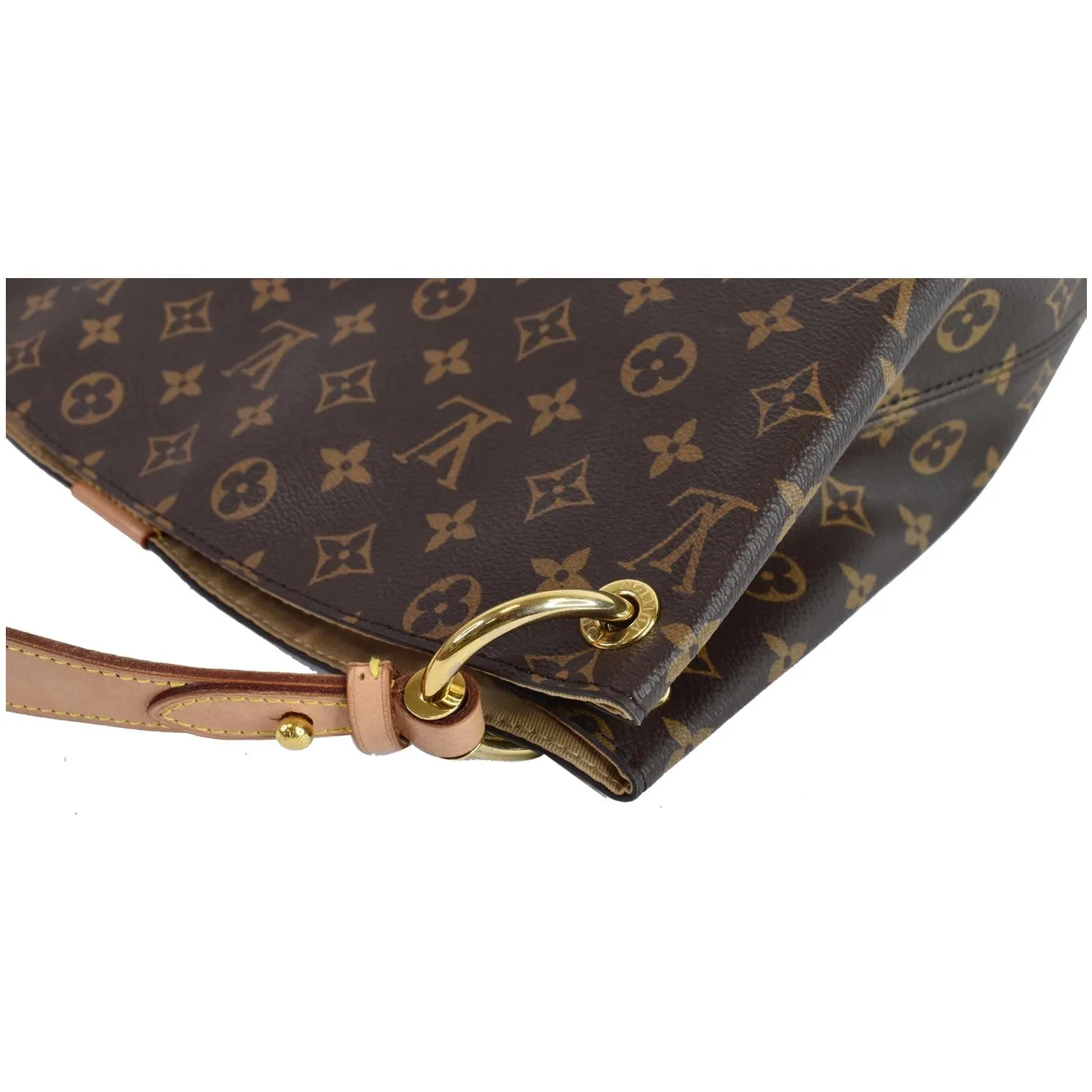 LOUIS VUITTON Graceful PM Monogram Canvas Shoulder Bag Brown