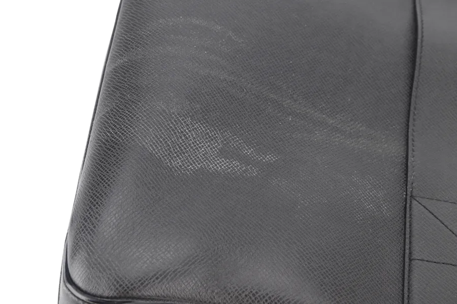 LOUIS VUITTON GREY TAIGA LEATHER DOCUMENT BAG WITH DUST COVER, LOCK&KEYS