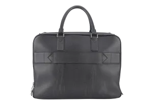 LOUIS VUITTON GREY TAIGA LEATHER DOCUMENT BAG WITH DUST COVER, LOCK&KEYS