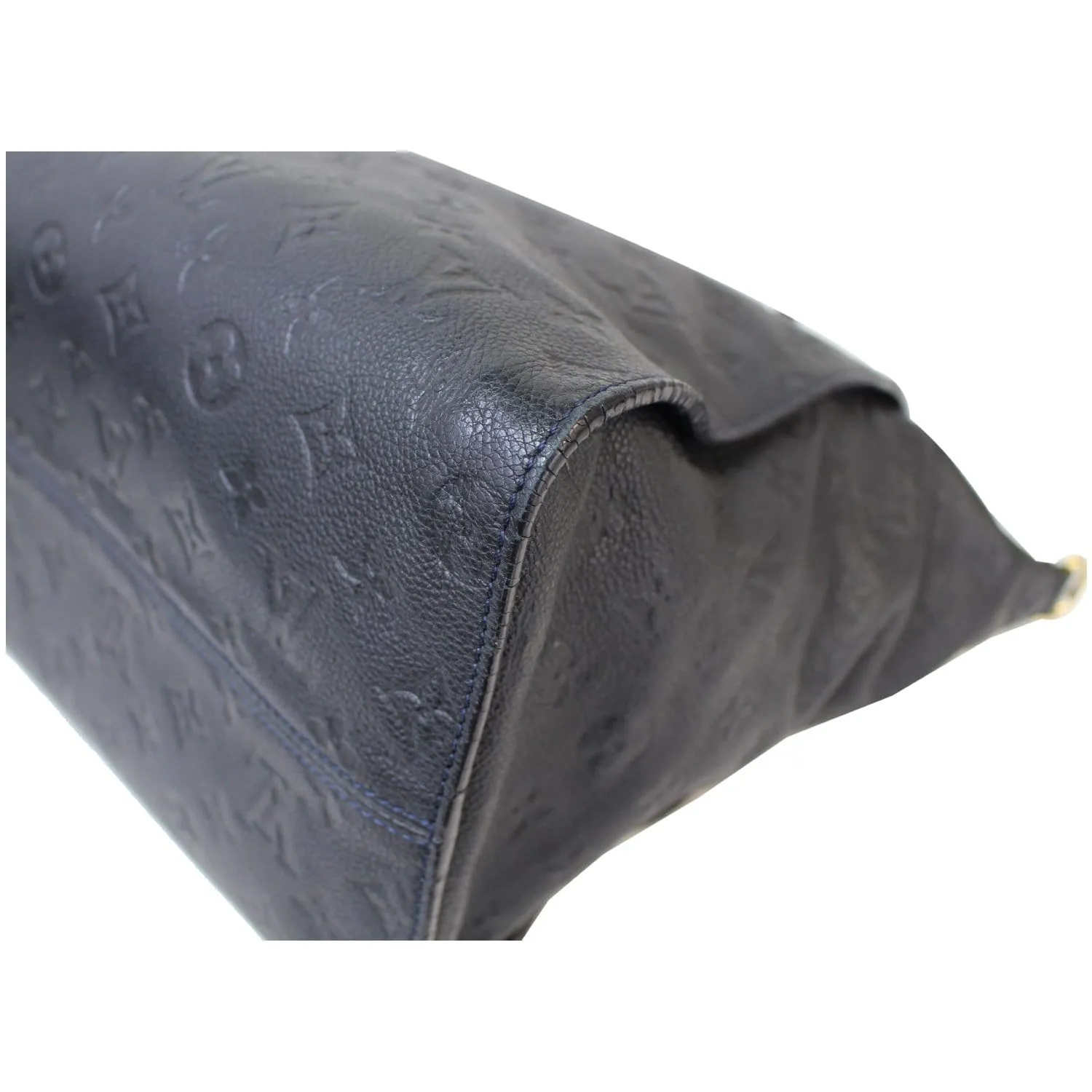 LOUIS VUITTON Lumineuse PM Monogram Empreinte Leather Shoulder Bag Black