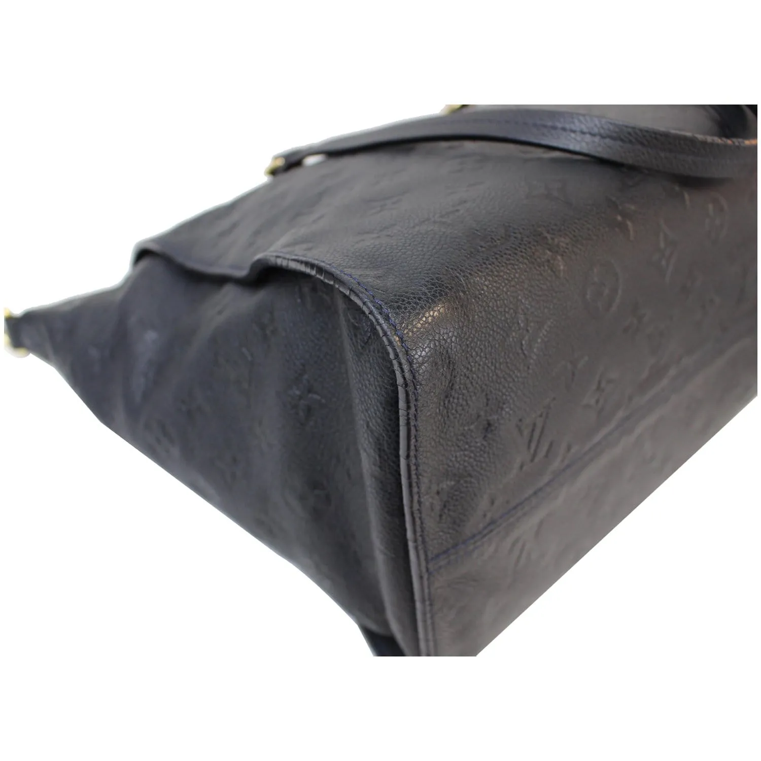 LOUIS VUITTON Lumineuse PM Monogram Empreinte Leather Shoulder Bag Black
