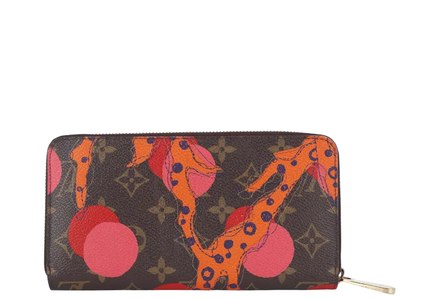 LOUIS VUITTON M60927 MONOGRAM CANVAS RAMAGES ZIPPY WALLET WITH DUST COVER AND B0X